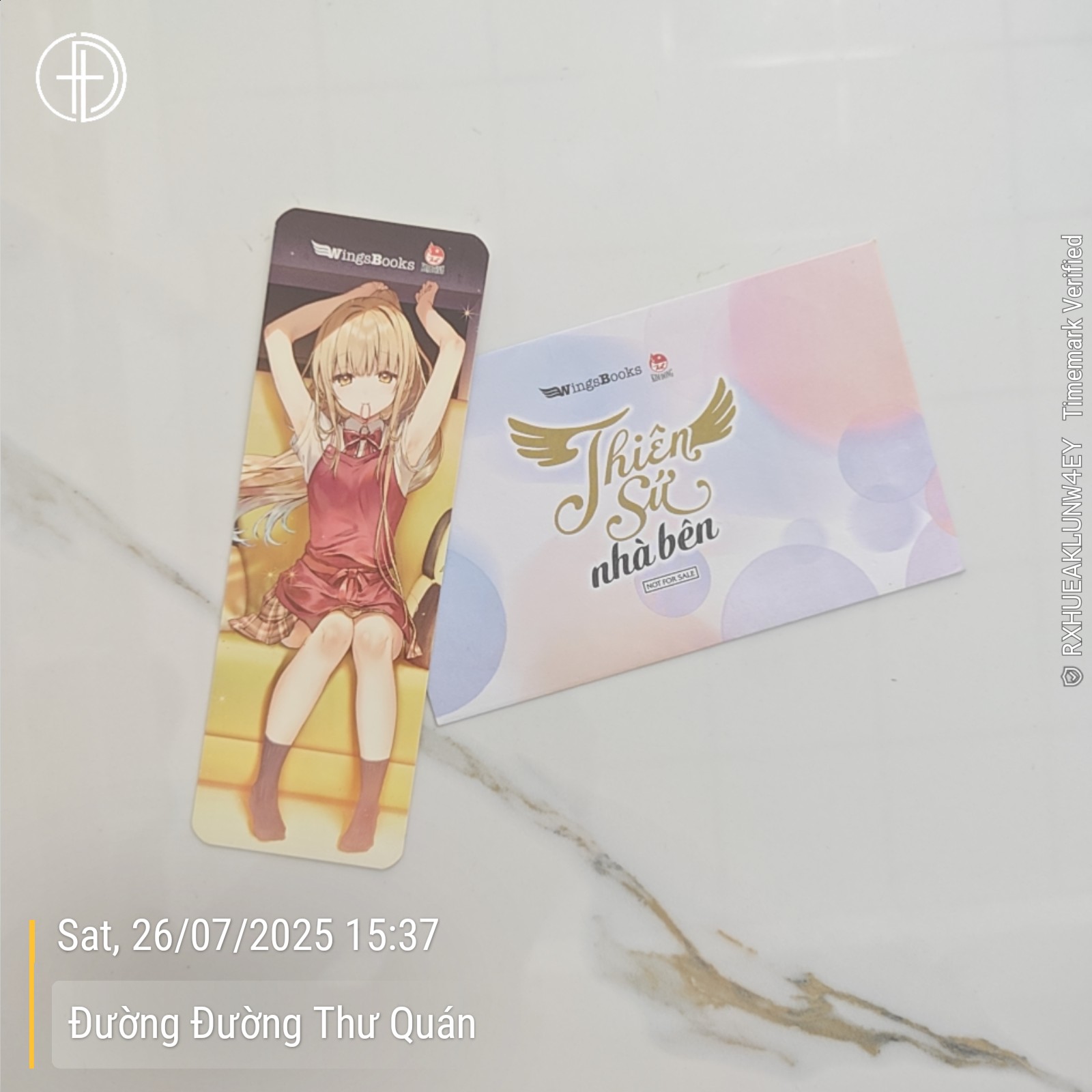 Bookmark Và Phong Thư Truyện Thiên Sứ Nhà Bên - Tập 04
